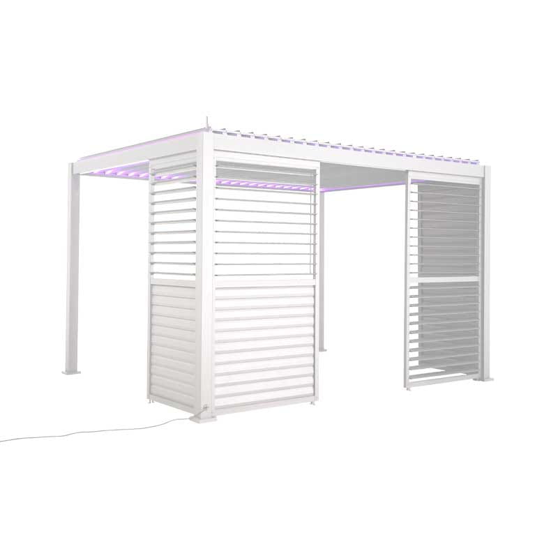 Movable louver panel for 13' pergola - White