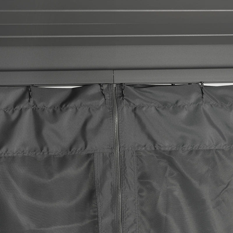 Rails doubles pour pergola Cosa 10' x 13' - Anthracite