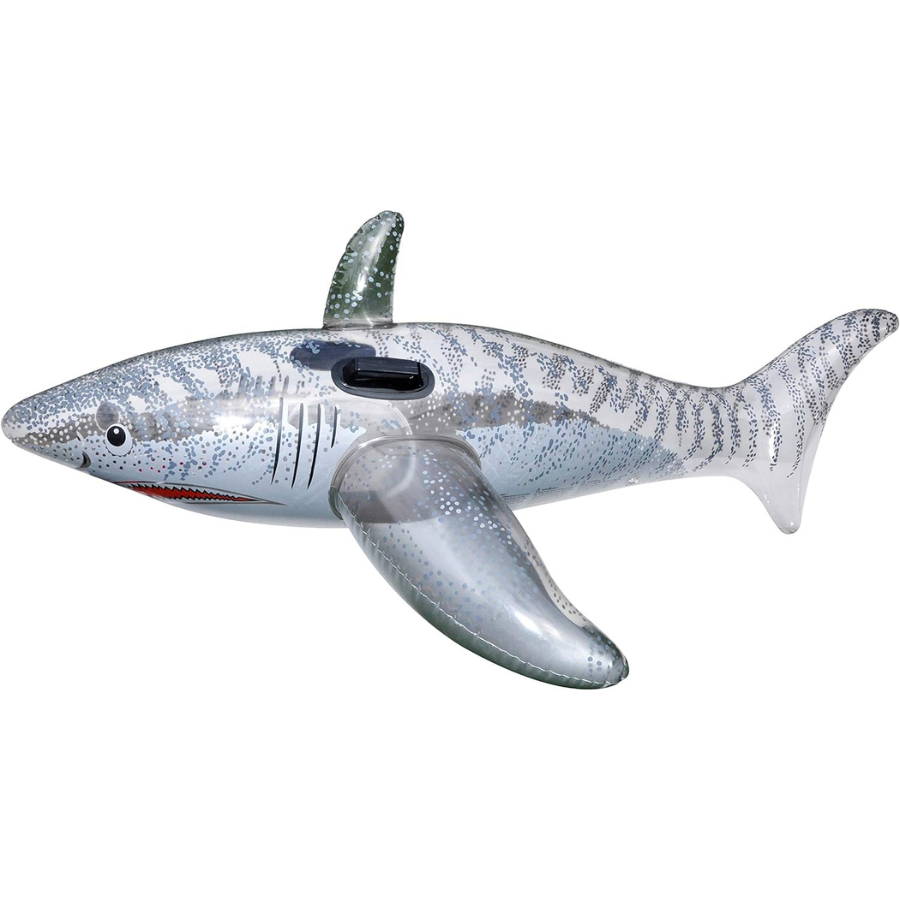 Flotteur de piscine de 72 pouces en forme de requin