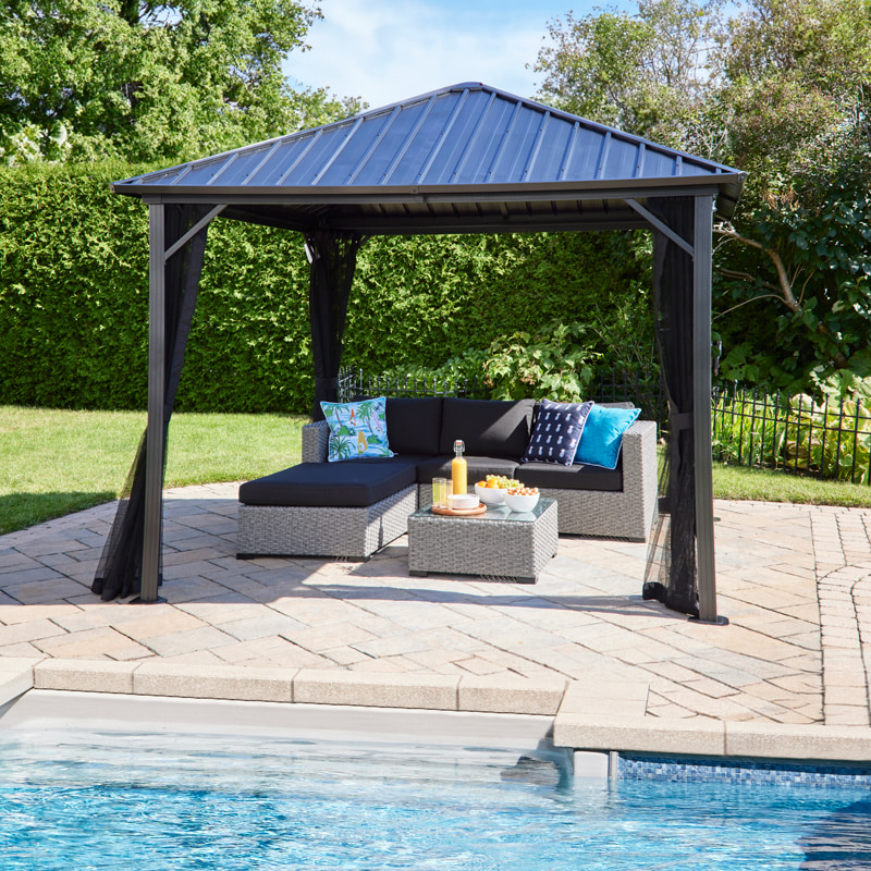 Brunello Gazebo 10' x 10' - Anthracite