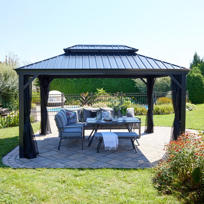 Gazebo Bruxelles 10' x 14' - Anthracite