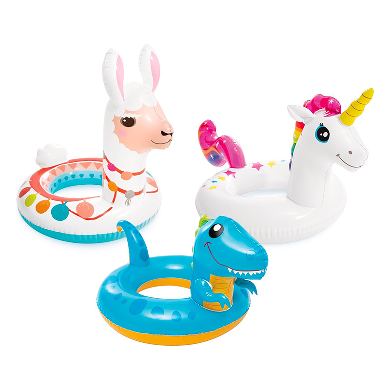 Anneaux de nage animaux assortis (3-6 ans)