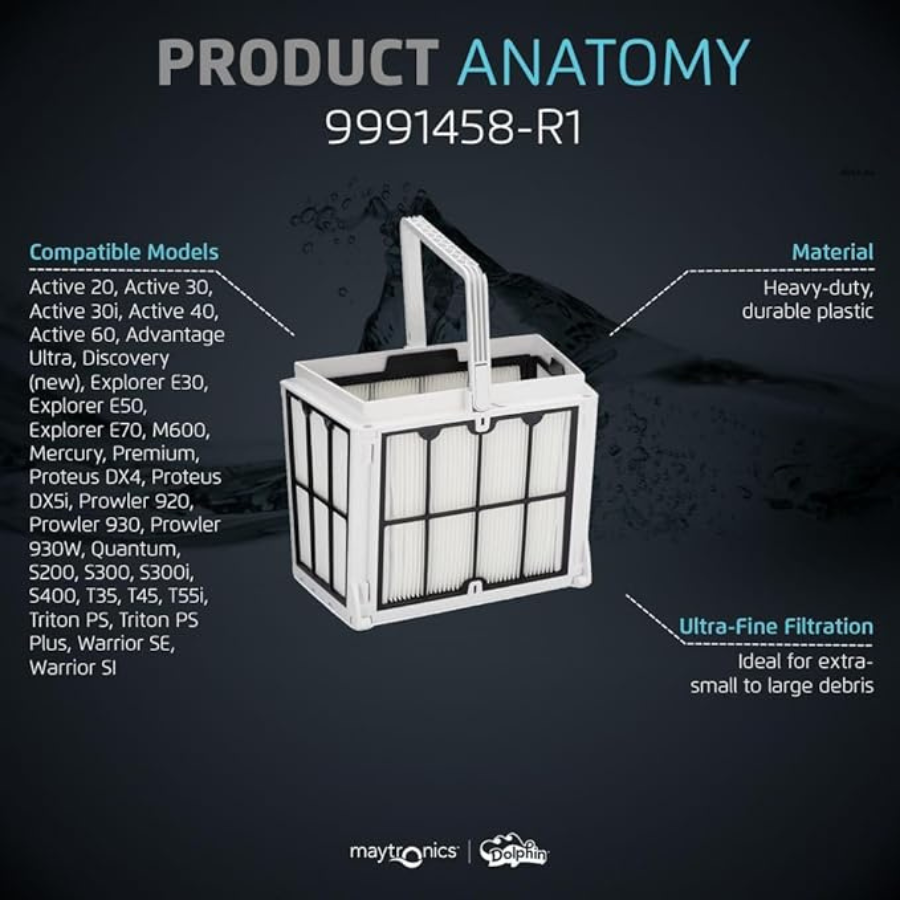 Maytronics Dolphin - 9991458-ASSY - Dolphin Replacement Cartridge Filter Element