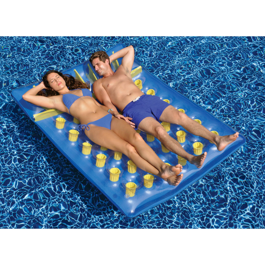 Flotteur géant à double matelas pour piscine