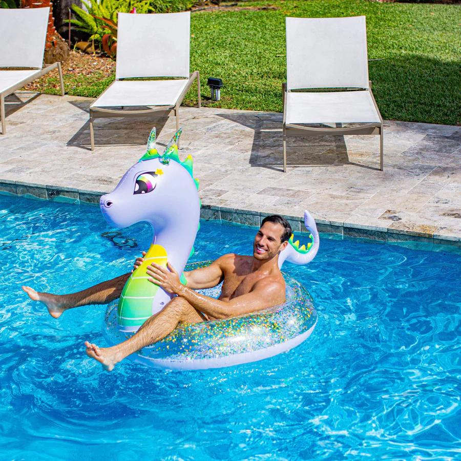 Pool Candy 48 Inch Glitter Dragon Pool Tube