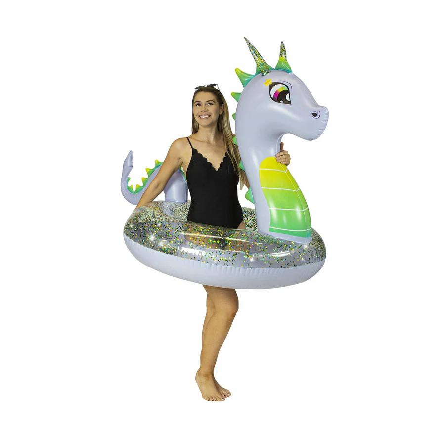 Pool Candy 48 Inch Glitter Dragon Pool Tube