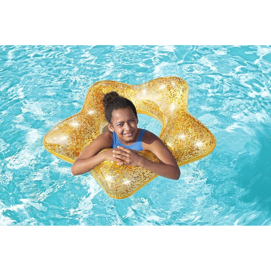 Glitter Fusion Star Float Pool Swim Ring