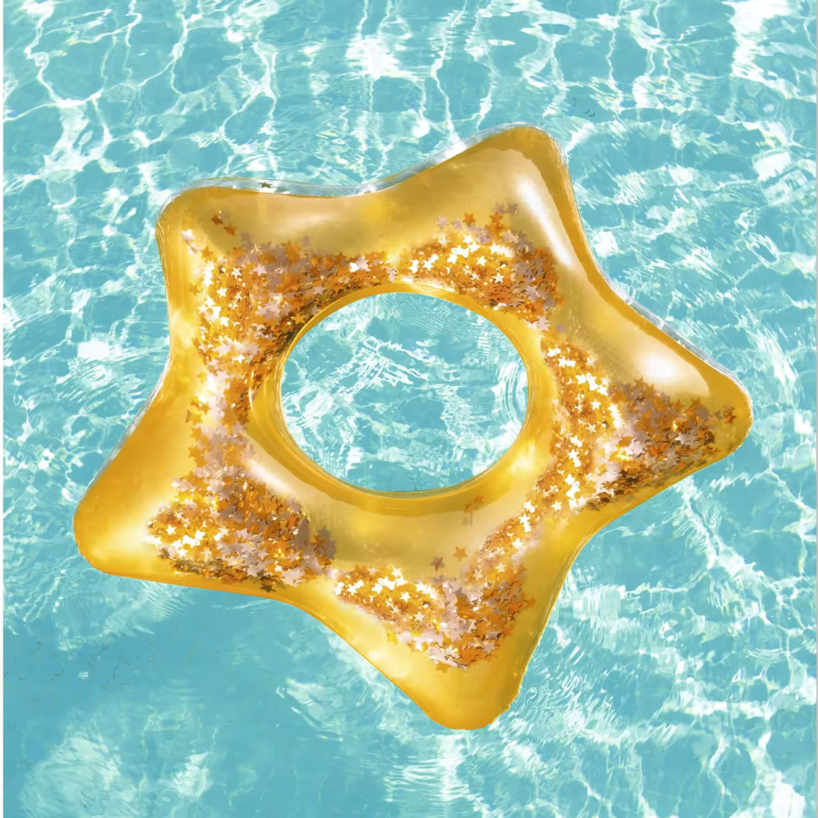 Glitter Fusion Star Float Pool Swim Ring