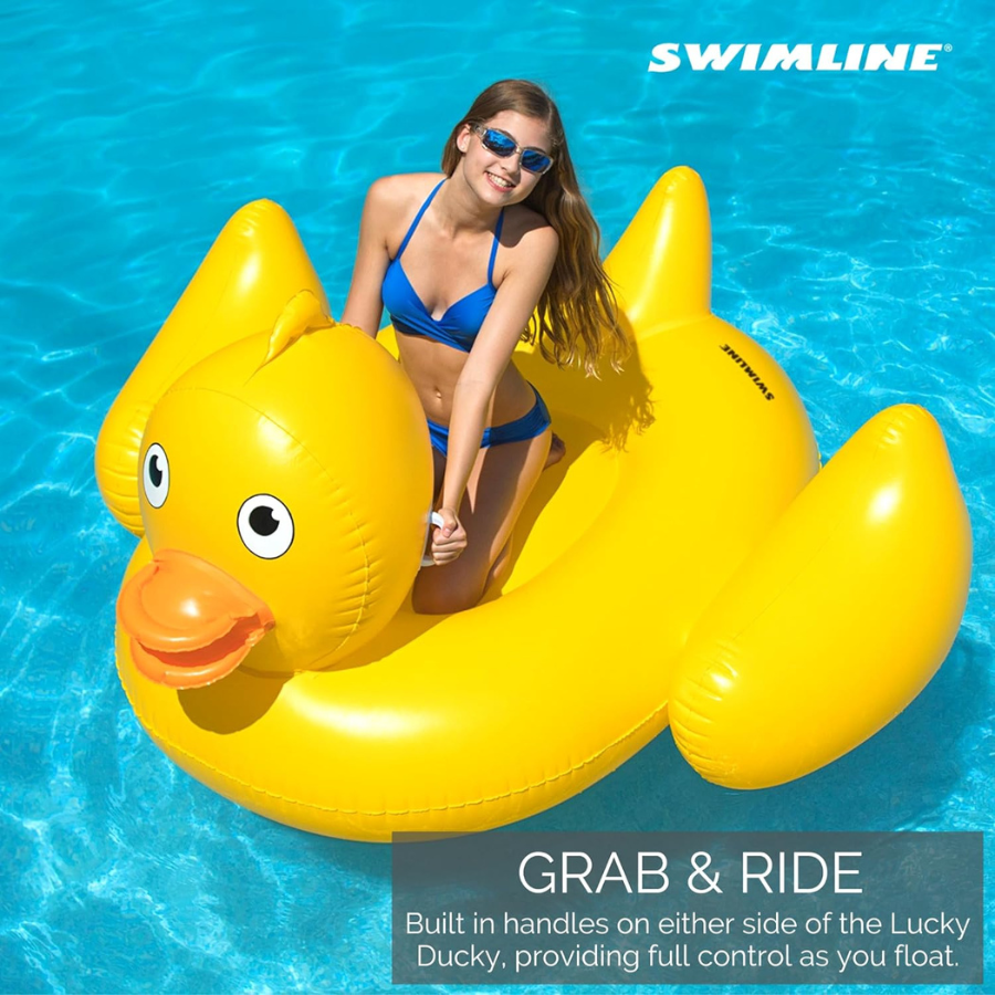 Flotteur géant pour piscine Lucky Ducky