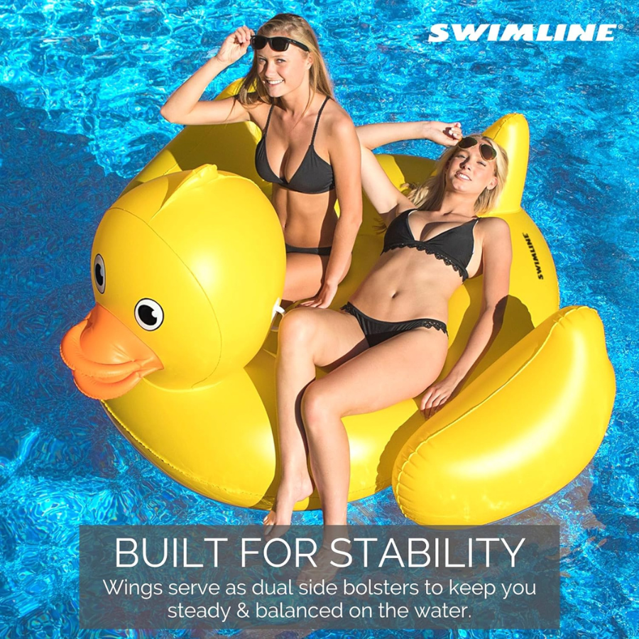 Flotteur géant pour piscine Lucky Ducky