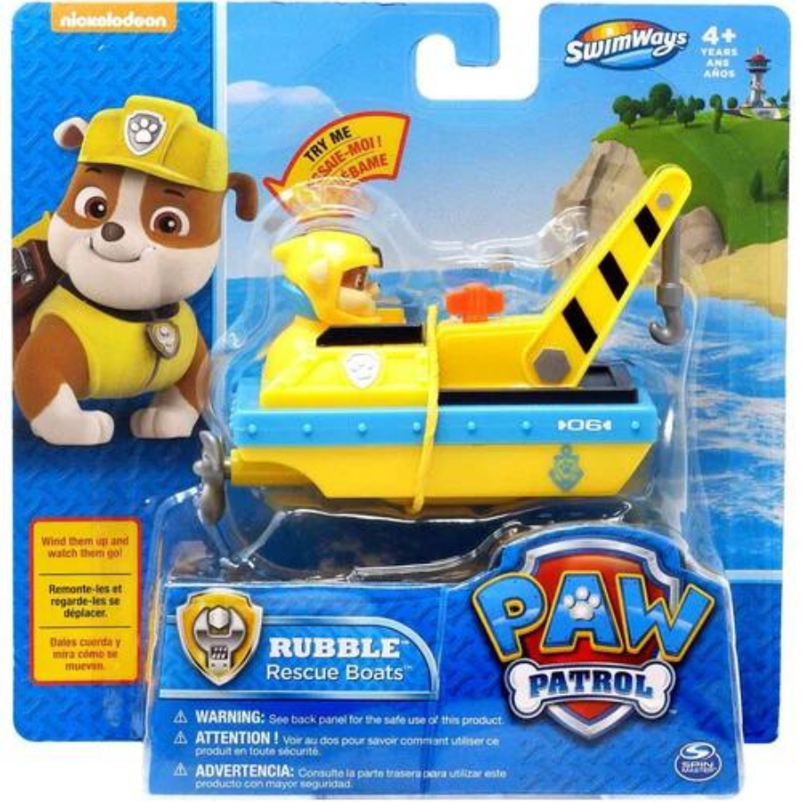Paw Patrol Floating Toy Rescue Boat (Rubble)