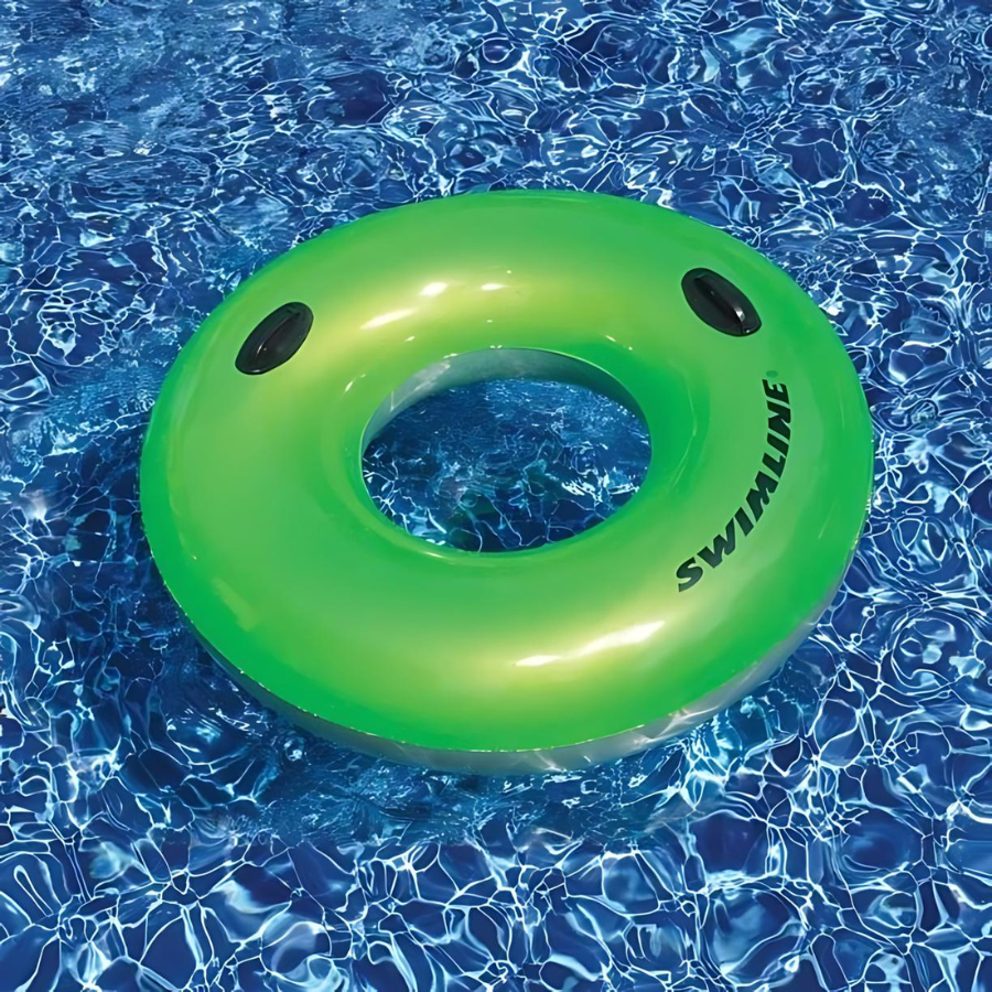 Tube circulaire vert style parc aquatique - 48 pouces
