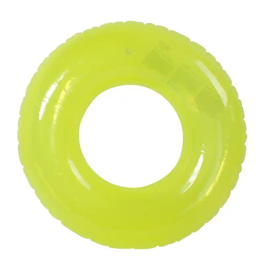 Anneau de bain de piscine brillant de couleur jaune (30 pouces)