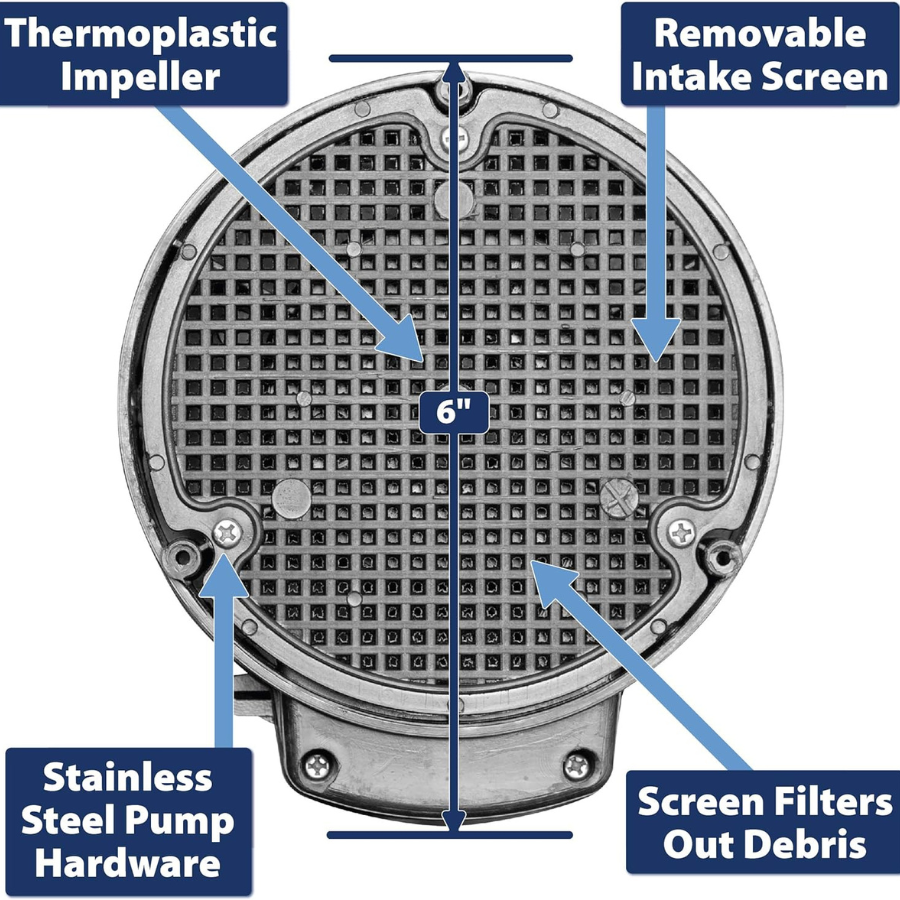 Pompe utilitaire submersible de 1/5 CV