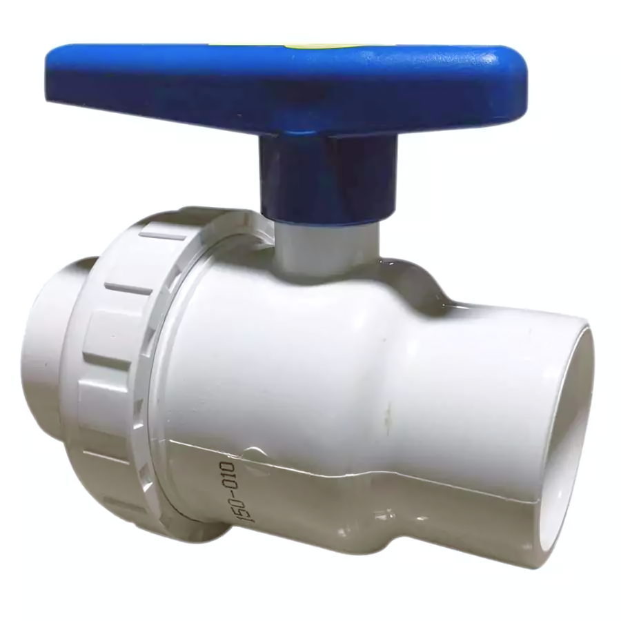 Valve à bille S.U. en PVC de 2 pouces Slip x Slip