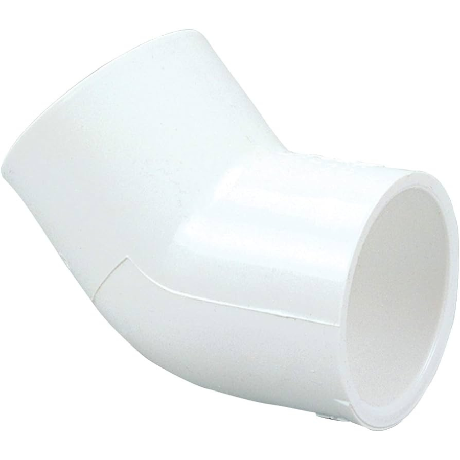 Coude à 45 degrés en PVC de 1,5 pouce Slip / Slip