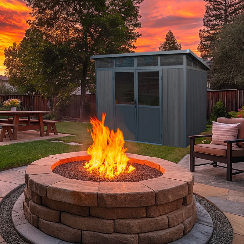 Mirage Shed 9' x 7' Grey Rock