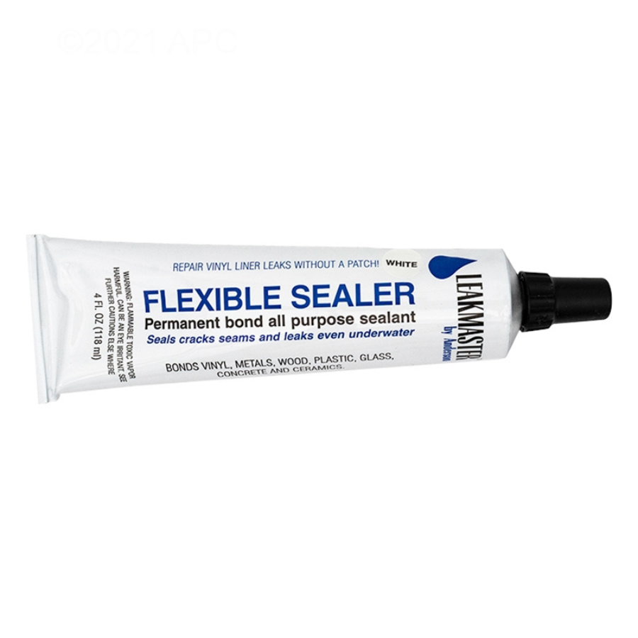 Scellant flexible pour les réparations de piscines sous-marines 4 oz (blanc)