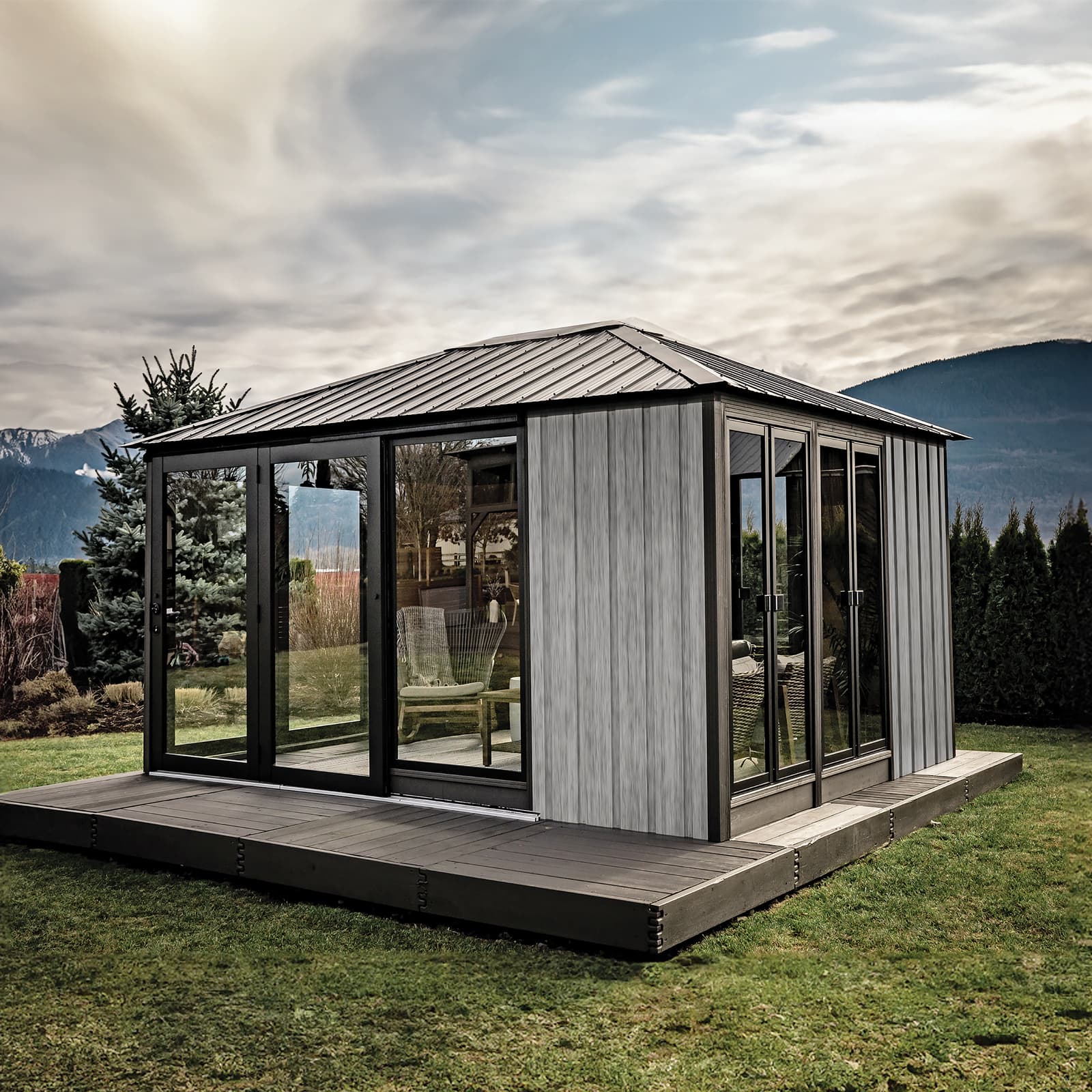 Pavillon Sofia 11' x 14' - Blacksmith - Argile