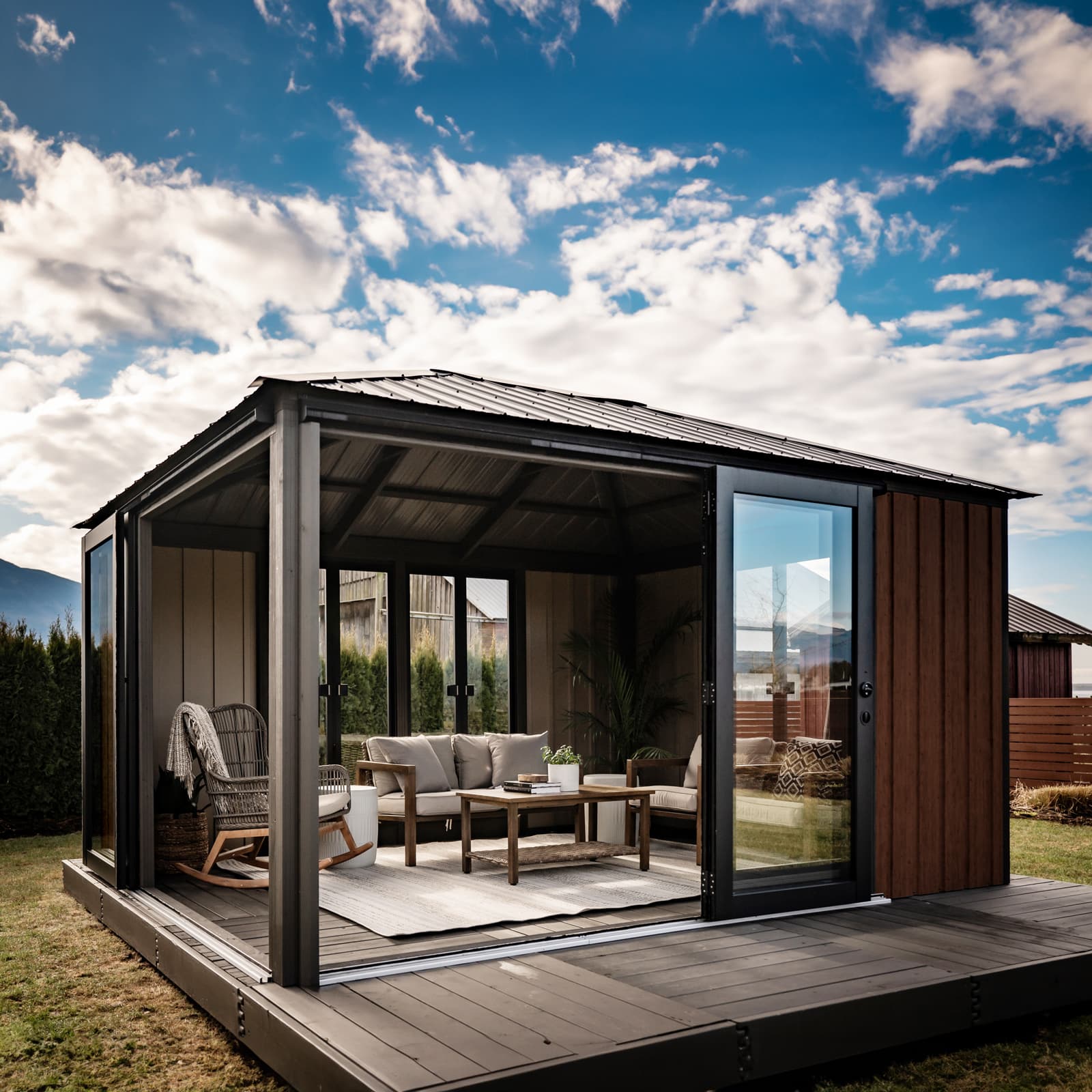 Pavillon Sofia 11' x 14' - Blacksmith - Espresso