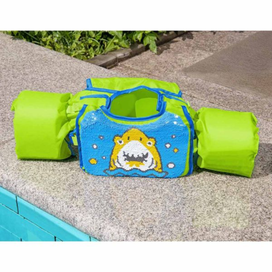 Bestway Flip N Reveal Sequin Swim Pals (Green and Blue)