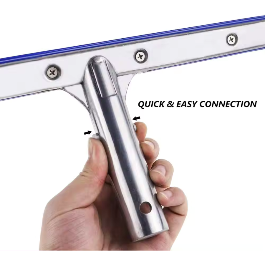 Discontinued Deluxe Wall Brush 18 inches with Polished Aluminum Back