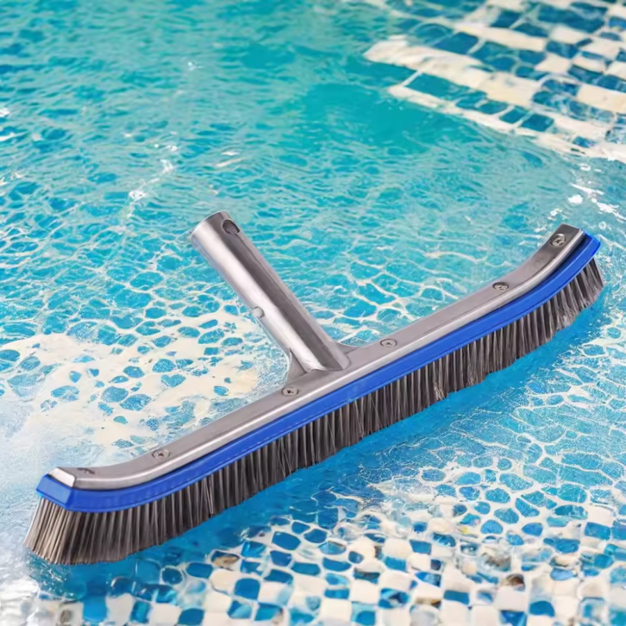 Discontinued Deluxe Wall Brush 18 inches with Polished Aluminum Back