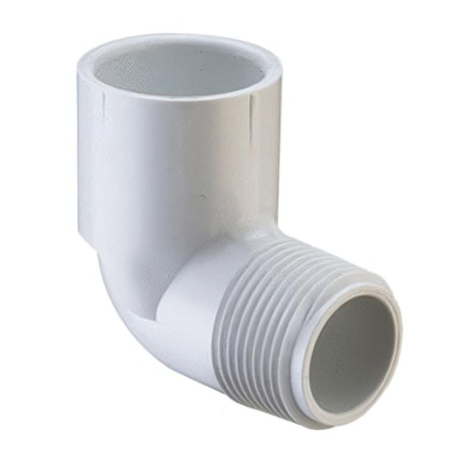 Coude de 2 pouces en PVC de 90º MIPT X Douille