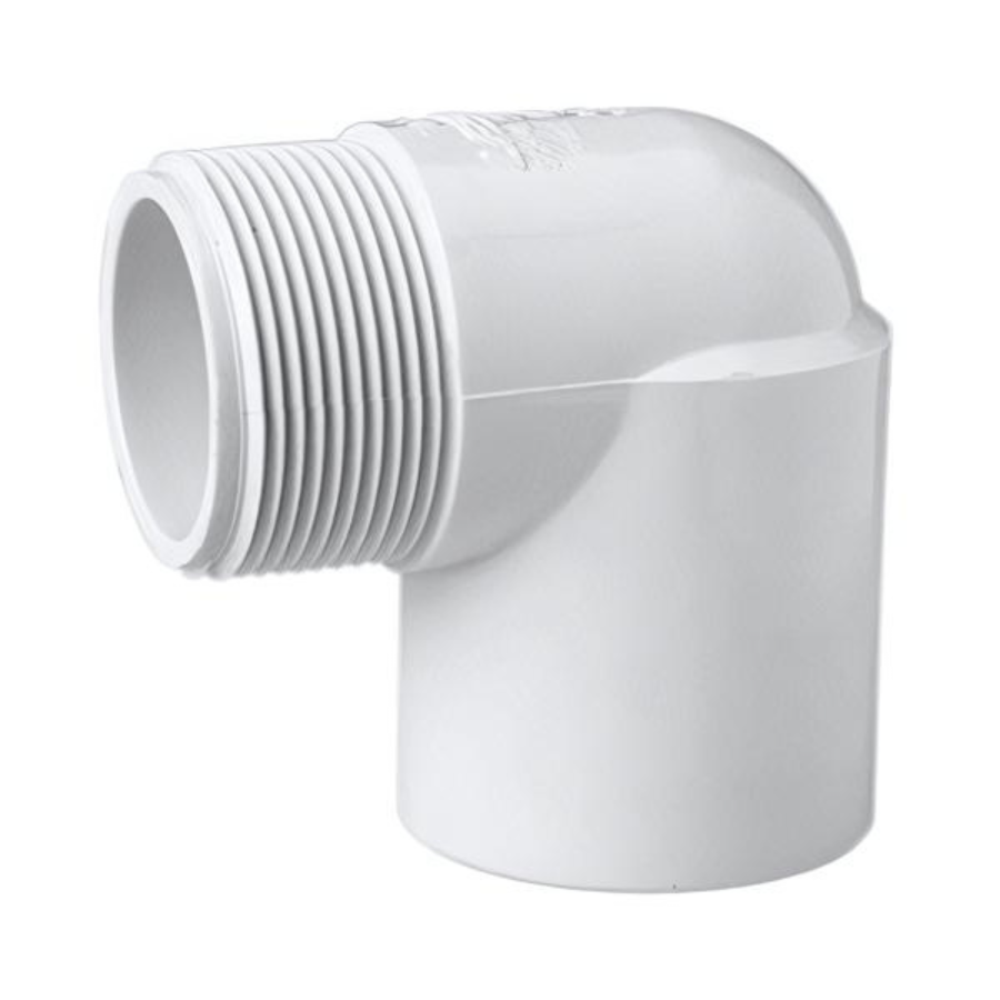 Coude de 2 pouces en PVC de 90º MIPT X Douille