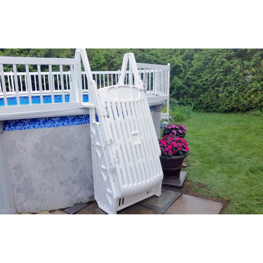 Grande marche, échelle et barrière d'entrée (Taupe)