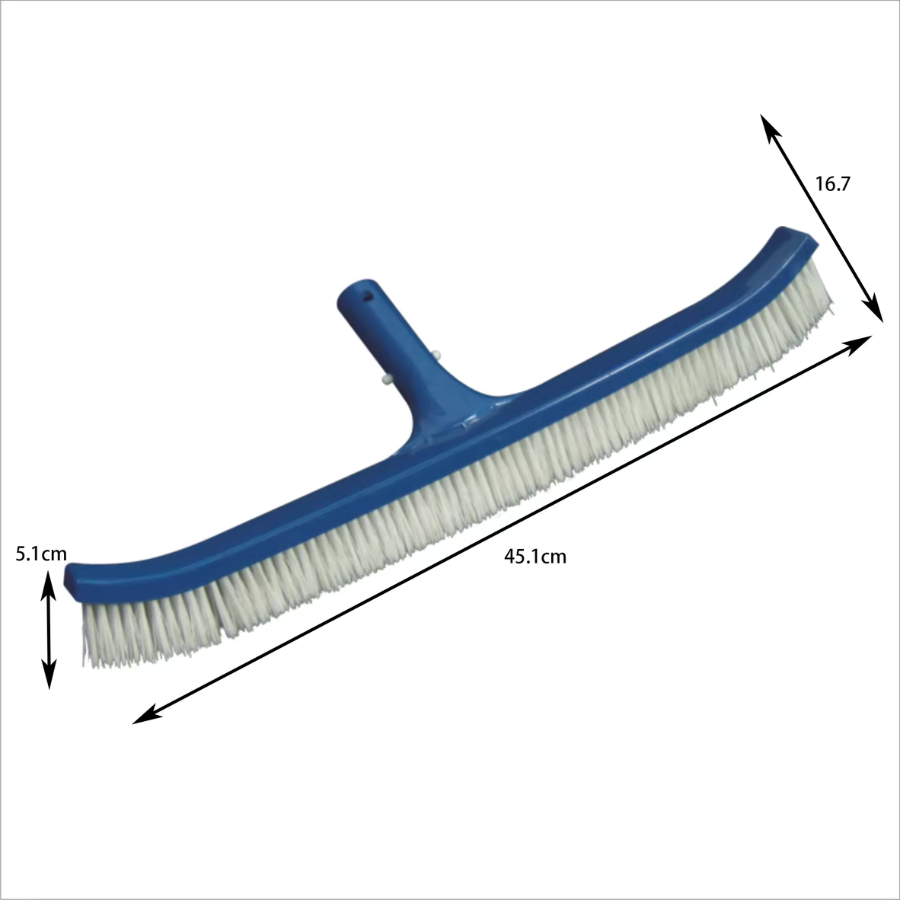 Brosse murale de piscine en plastique de 18 pouces