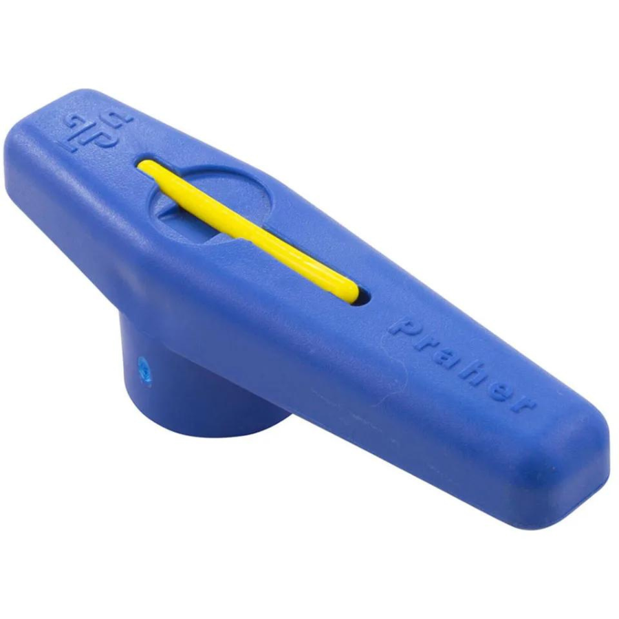 Poignée de remplacement pour robinet à boisseau sphérique 2 pouces Praher (bleu)