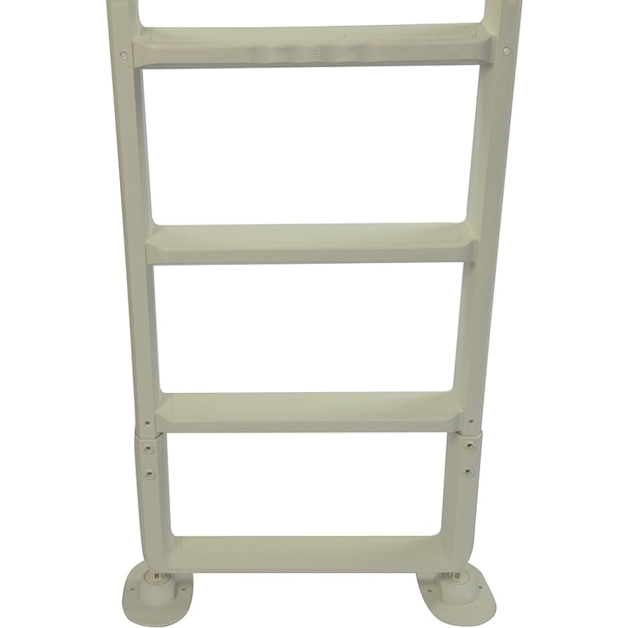 Resin Above Ground Pool Deck Ladder (White)