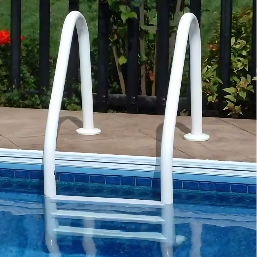 Saftron Inground Polymer Grey Pool Ladder 3 Step