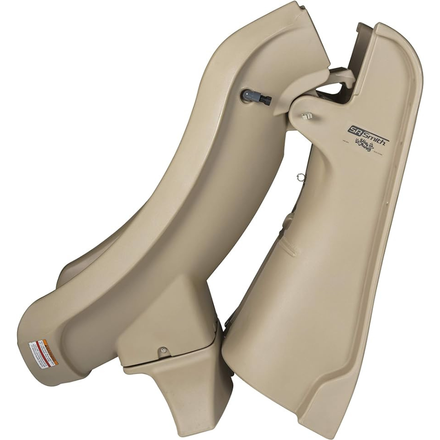 Toboggan de piscine creusée amovible et sécuritaire SlideAway (Taupe)