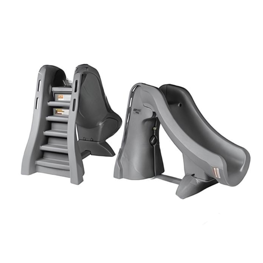 SlideAway Safe Removable Inground Pool Slide (Grey)