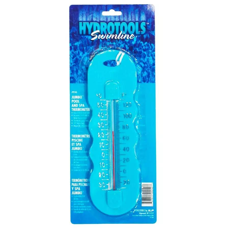 Thermomètre de piscine géant en plastique ABS bleu