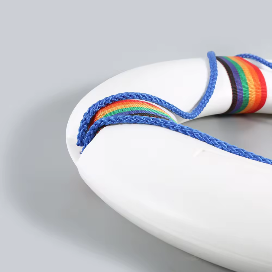 Bouée de sauvetage en plastique moulé par soufflage