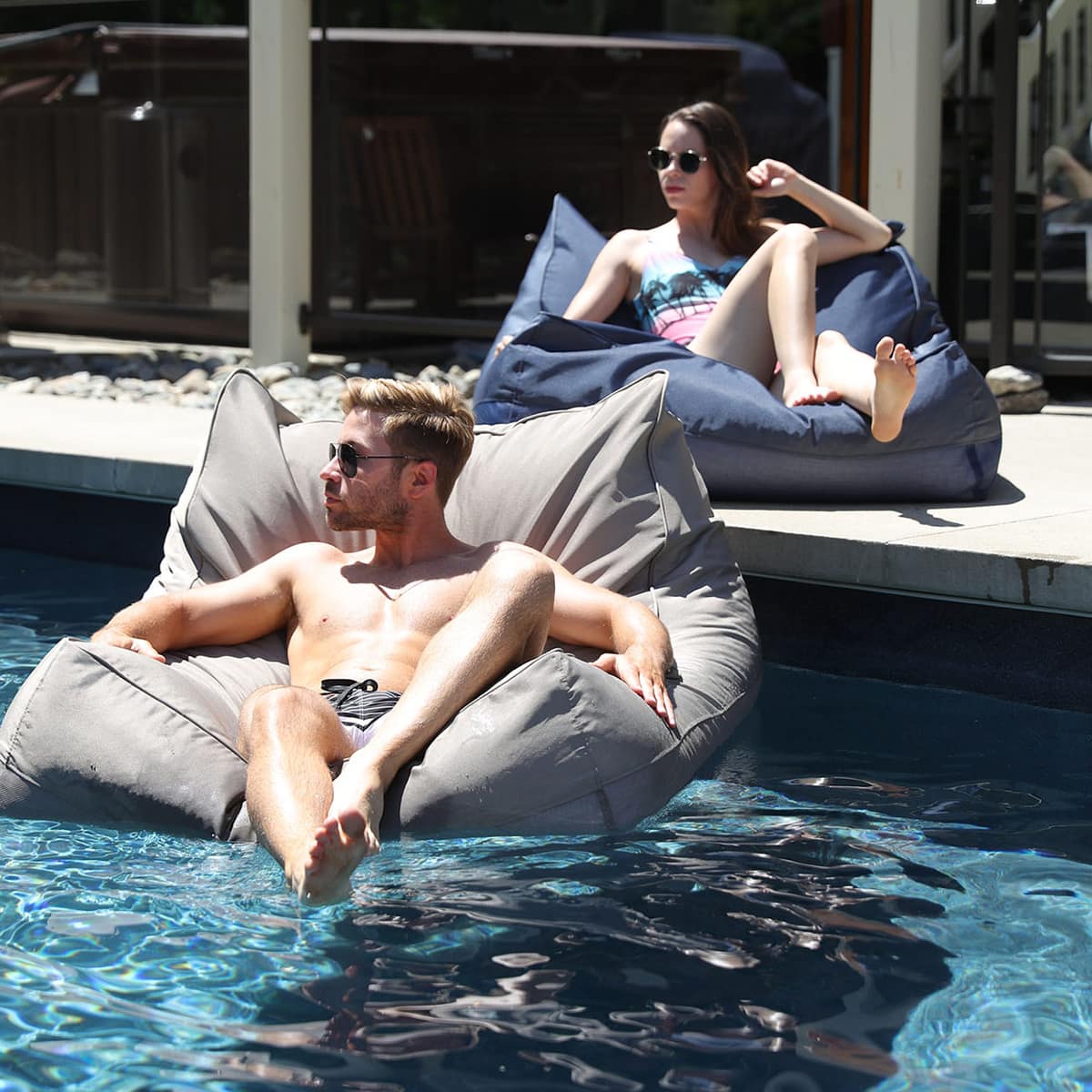 Pool Bean Bag - Pool Sofa - Navy