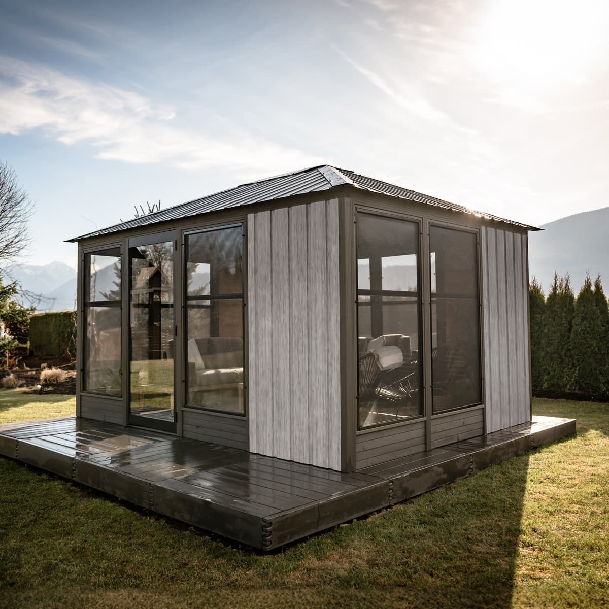 Adela Pavilion 11' x 11' - Blacksmith - Clay