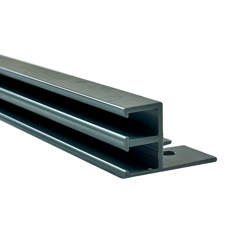 Margelle de Montage Supérieur à 2 Pistes en Aluminium Gris pour Piscine Creusée (sections 10 pieds)