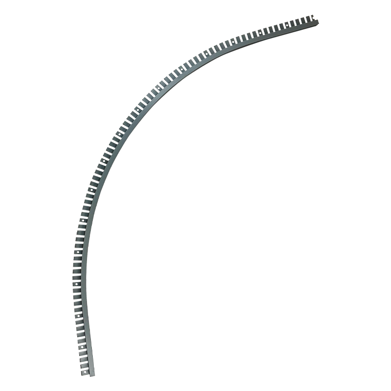 Margelle de sol à double rail à montage supérieur 2 pieds à angle arrondi