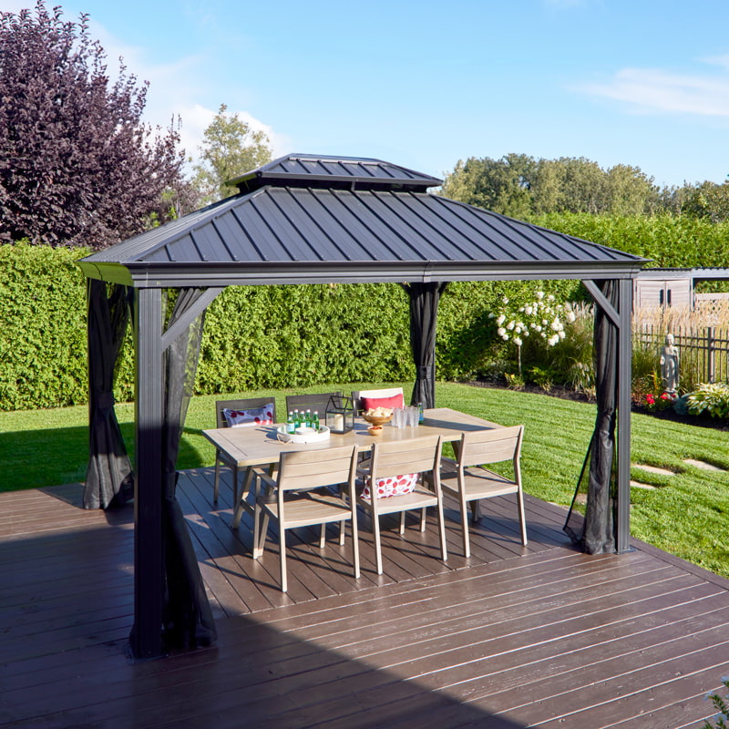 12' x 12' Bruxelles Gazebo - Graphite