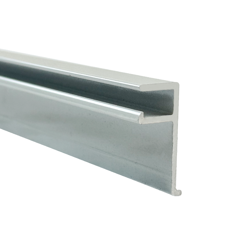 Single Track Side Mount White Aluminum Inground Coping 10 ft Length