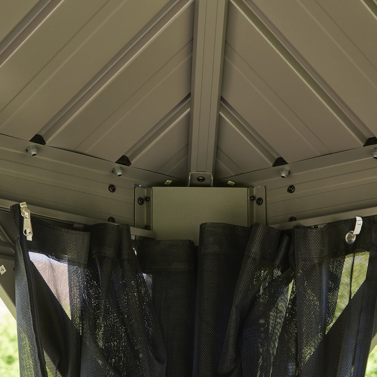 Moustiquaire pour gazebo Porto en textilène - 12' x 12'