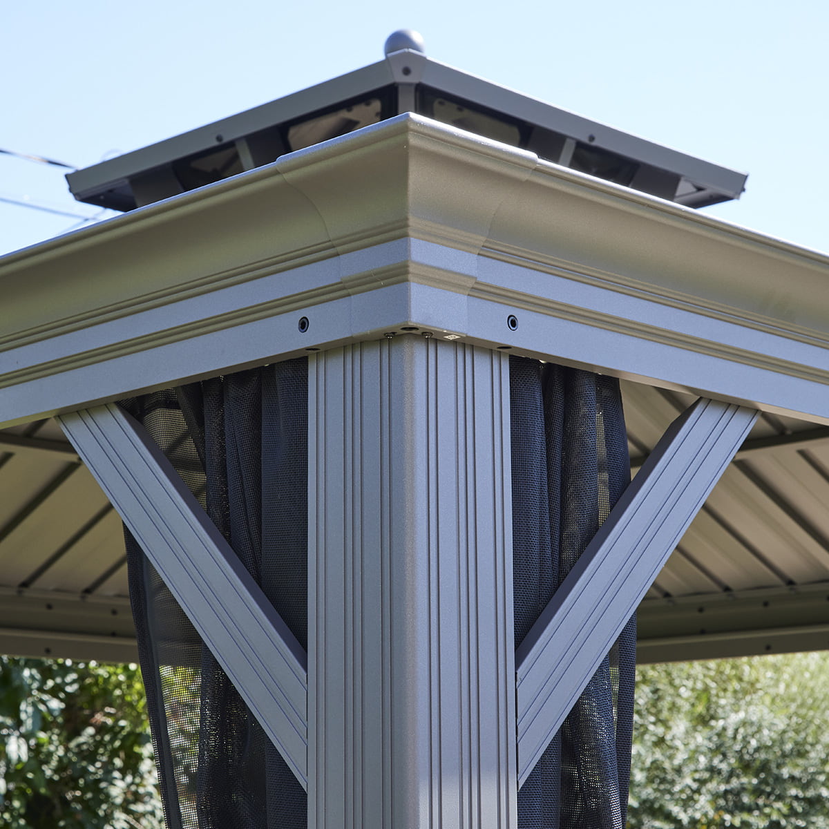 Moustiquaire pour gazebo Porto en textilène - 12' x 12'