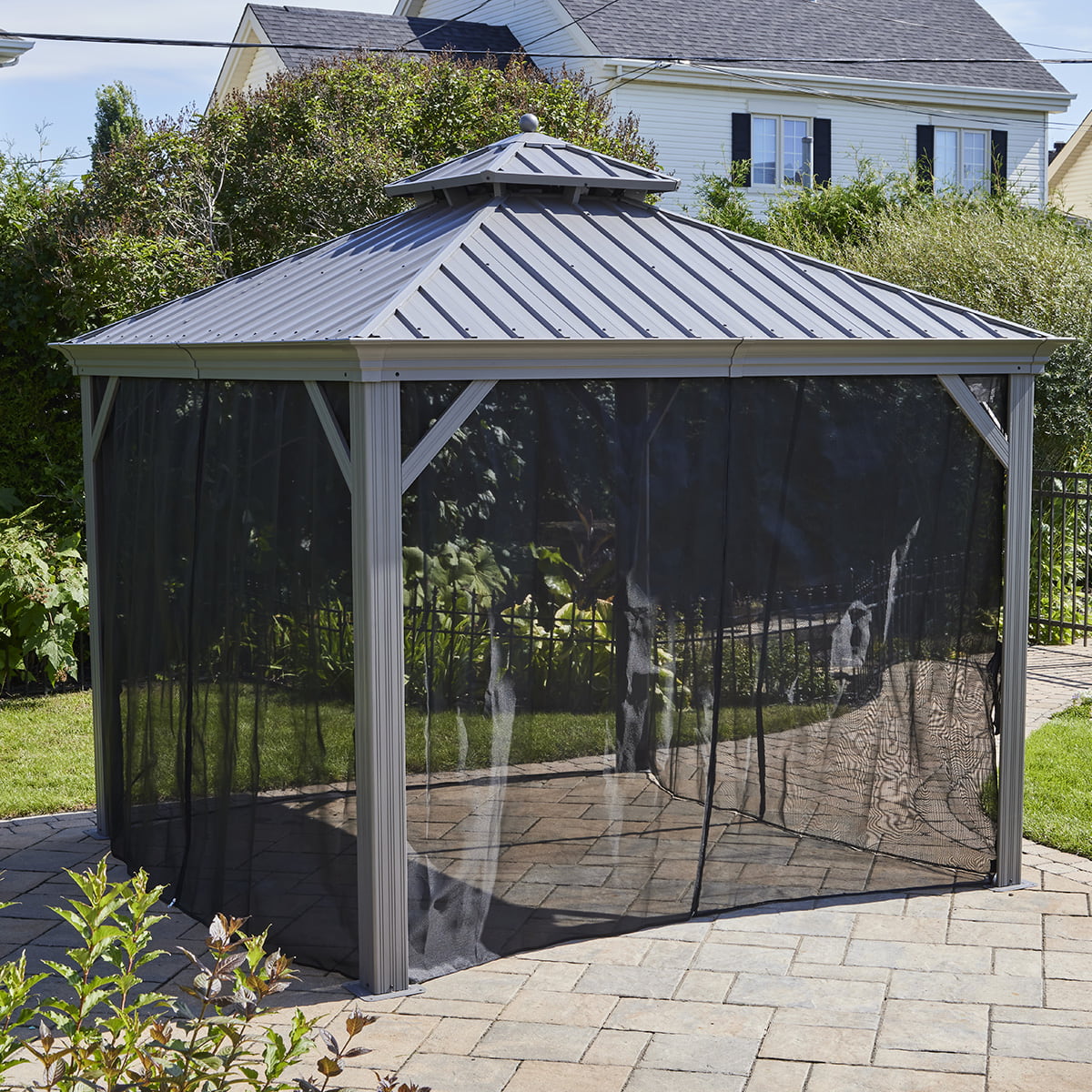 Moustiquaire pour gazebo Porto en textilène - 12' x 16'