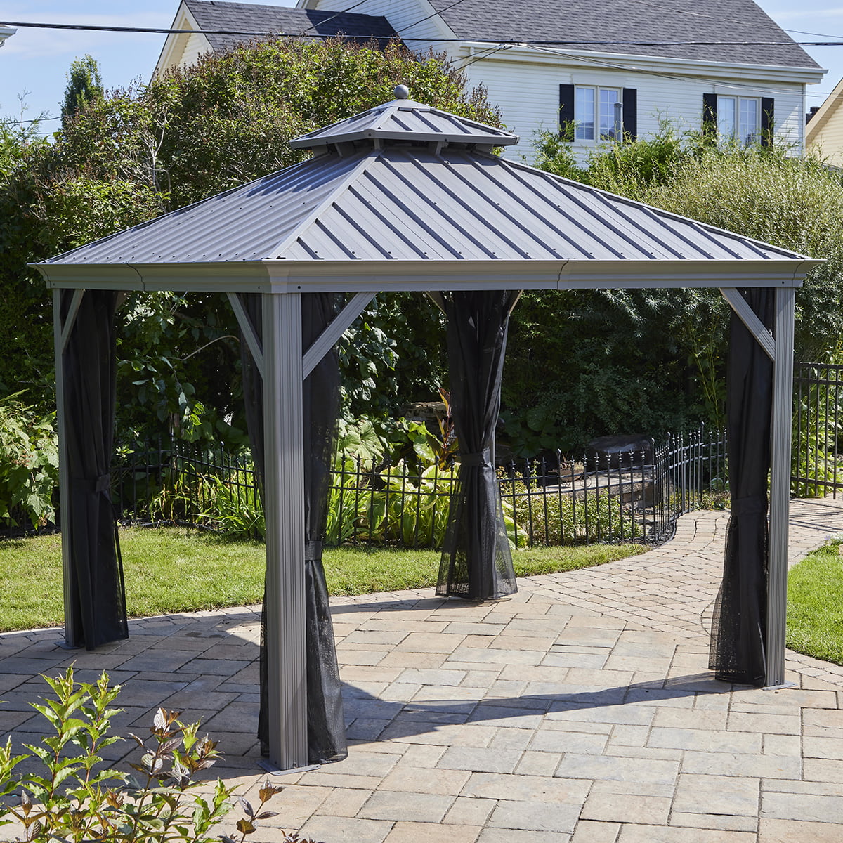 Moustiquaire pour gazebo Porto en textilène - 12' x 12'