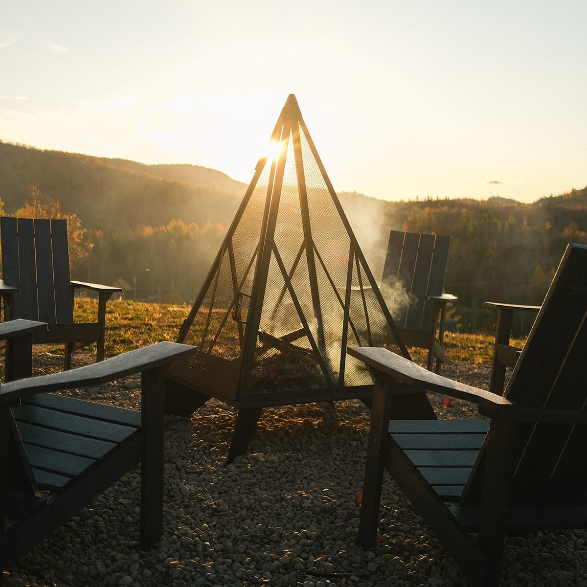 Foyer extérieur au bois Kheops