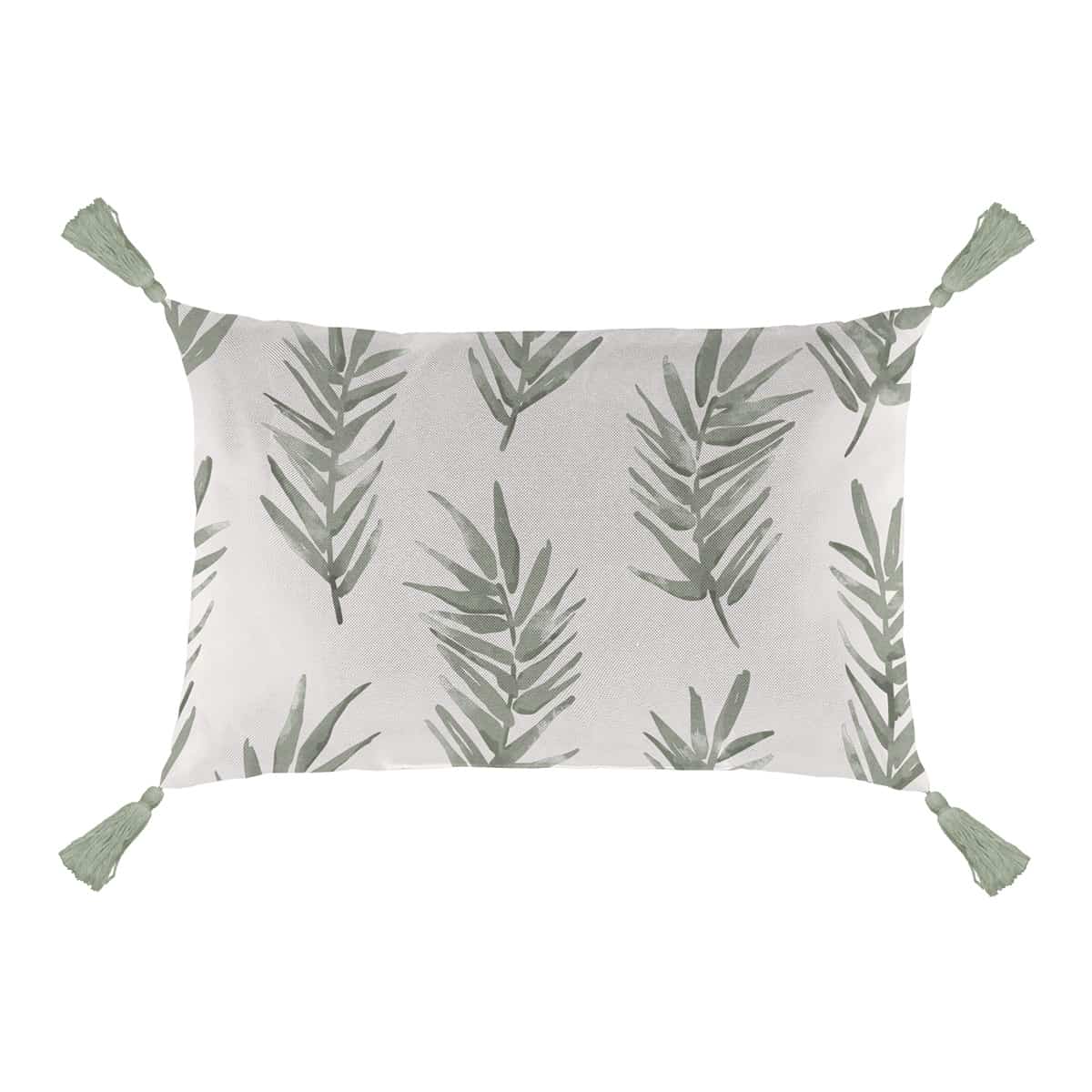 Lumbar cushion 12“ x 18” - Palm leaves